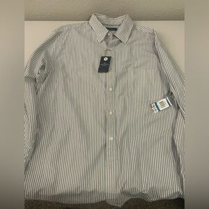 Men's Striped Blue Shirt club room